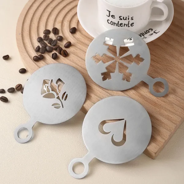 Coffee Decoration Stencils Cappuccino Mold