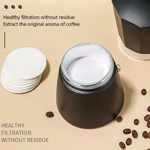 100Pcs Round Coffee Filter Paper 56mm 60mm 68mm